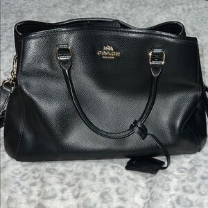 Coach Black Leather Shoulder Bag
